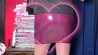 Dancing in a mini mini-skirt