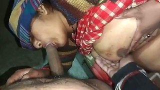 Desi Bhabhi Gives Intense Blowjob and Swallows Cum - Indian Family Taboo