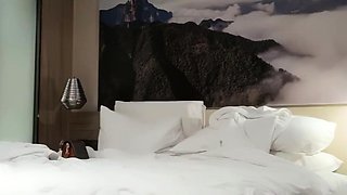 Busty brunette with big boobs rides cock