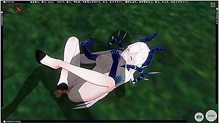 3d Hentai Fucked Diabla In The Garden And Cum Inside Her