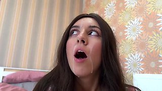 Katty West Takes Huge Cumshots on Face - Blowjob & Facial Compilation