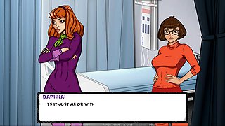 Busty anime babe in a tiny bikini getting steamy with cartoon sex
