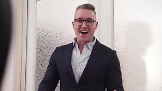 Mischievous Arabic TRANSSEXUAL Three way In Office