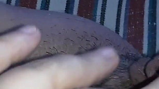 I Masturbate My Innocent Unshaven Pussy While My Parents Are at Work