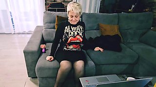 POV on my mature MILF pussy while I masturbate and use a dildo