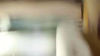 Cute amateur asian web cam girl playing with her toy