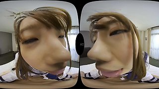 Japanese Student POV Heat Fuels Wild Ultra Virtual Passion Play