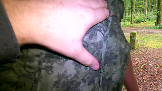 Short but Hard Titslapping While Hiking