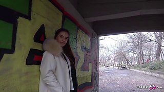 German Scout Pounds Skinny Teen Eveline Dellai