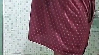 Hot Mature Enters the Bathroom with Her Naughty Stepson and Takes a Lot of Cum in Her Mouth