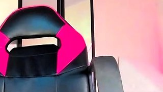 Cute curly brunette solo webcam masturbation