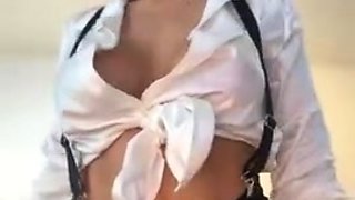 Pregnant Redhead Webcam Masturbation