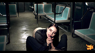 Beautiful Stranger Sucked Me in Train - Mollyredwolf