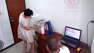 Office Domination, The Boss Is Fucking The Secretary Woman Stupid Secretary Can Only Fuck But Not Work Sexretary.scene 1