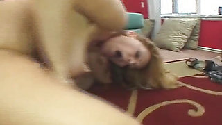 Busty Granny Squirts While Riding a Man with Hard Cock POV Style