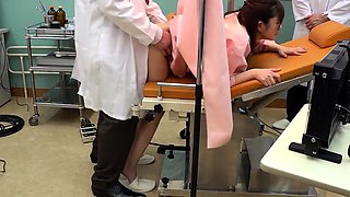 Beautiful Asian teen has a horny doctor plowing her pussy