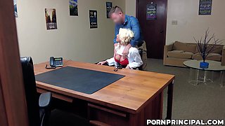 Pervert principal fucks large-breasted Taylor Vixxen