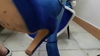 Chinese Cosplay Footjob