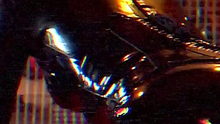 Piss Soaked Latex Gimp Begs for Mature Domme's Golden Shower