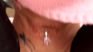 Ellexxaurus Massive Dildo Ride Makes Her Legs Shake