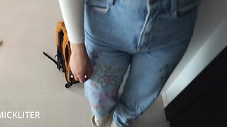 Prank with a hot skinny girl turned into wild fuck with my big cock