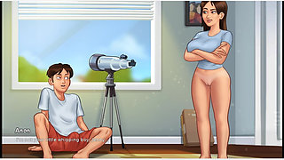 Summertime Saga - Gameplay - Roleplay - Jenny Shower Blowjob and Pussy Licking in Bedroom