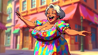 Big Boob Grans Dancing Animation