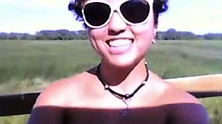 Office Worker Blows Her Boss Outdoors