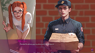 Husband Caught His Wife Naked with Delivery Man - 3D Hentai Animated Porn - Mila Ai