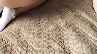 College Girl and Classmate Left Alone at Home - First Sex Instead of Homework