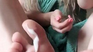 Exotic brunette hardcore foot fetish fuck