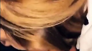 Cherie Snaps Sloppy Blowjob In The Car