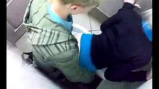 Caught fucking in the public toilet