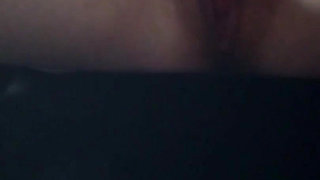 Horny Red Haired MILF Masturbating in the Back Seat of Her Car