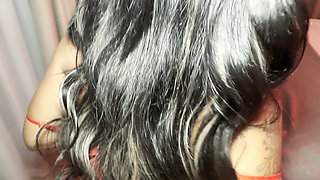 Oiled up Juicy Ass Riding a Dildo Like a Good Christmas Slut