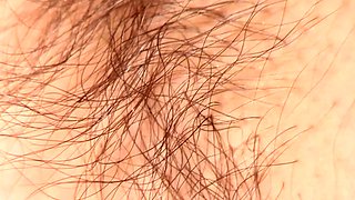 Brunette spreads cheeks for rimming and toy fun