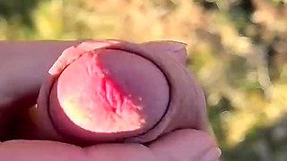 Caught Stroking in Public... She Helped Me Finish