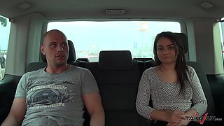 Picked up real bitch Anina rides dick of stranger in the car