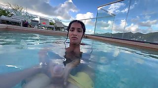 Yasmina Khan Big-chested Indian Gives an Epic Blowage in the Public Motel Pool (alexa flexy, arachu, blackzilla, brandy renee, sinatra monroe)