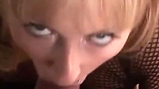 Sexy blonde MILF pleasures her man's big cock