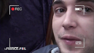 Hot brunette makes sex tape with horny young prick