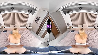 Teen Angel Ayyla's perfect peach gets pounded in VR POV