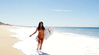 Horny pornstar Gia Ramey in Amazing Redhead, Beach adult video