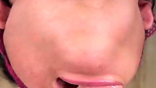 POV Closeup: Face Fuck Leaves Cute Asian Teen Breathless - White Cock Defeats Littlelewdluna in Throat Fuck Domination