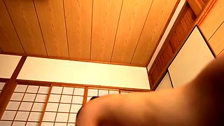 Japanese babe in schoolgirl uniform masturbates