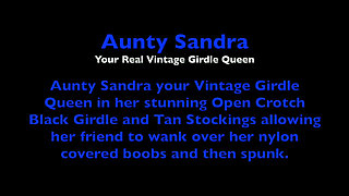 Aunty Sandra in Her Open Crotch Girdle Vgq71