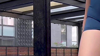 Blonde Gym Babe Has a Huge Ass and Huge Tits - Marian Franco