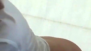 Caroline De Lys an unfaithful slut with a shaved pussy and light hair fucks a big cock with her pussy