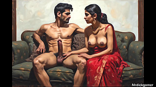 Sexy indian bhabhi kavitha rides on her stepson's cock