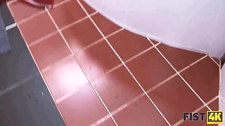 Fist4k. relieve in the bath ends for duo with porn total of fisting